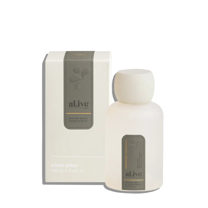 Room Spray - Willow Gum & Lemon Myrtle. Al.ive Body