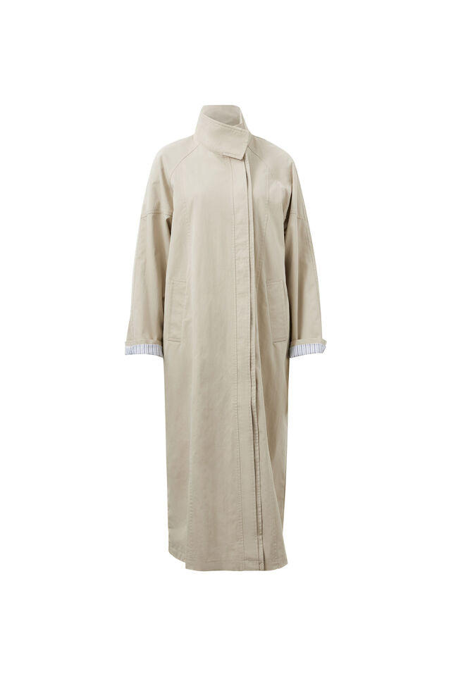 Rowan Longline Jacket - Stone. Ceres Life