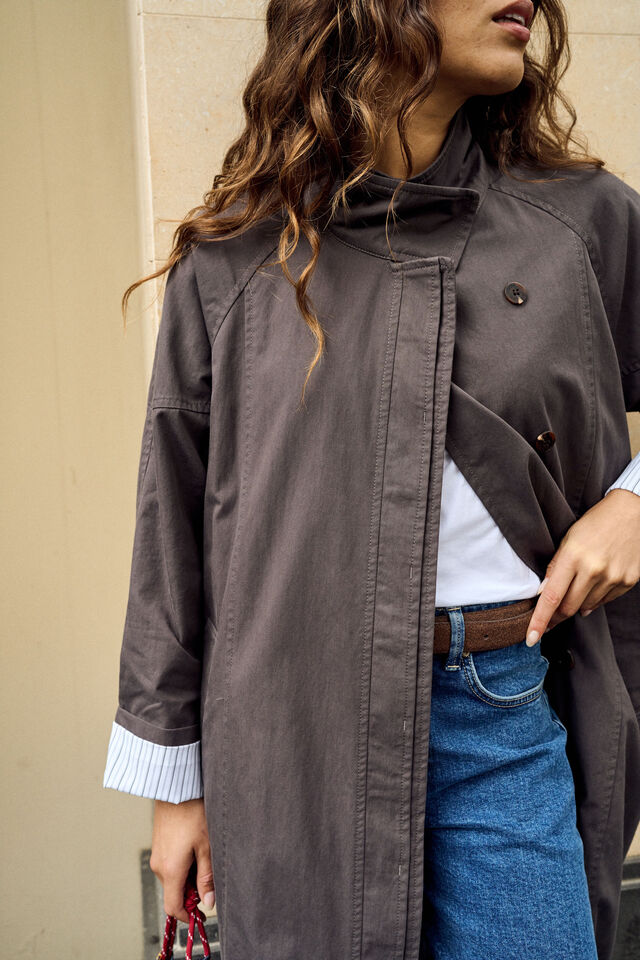 Rowan Longline Jacket - Tobacco Brown. Ceres Life