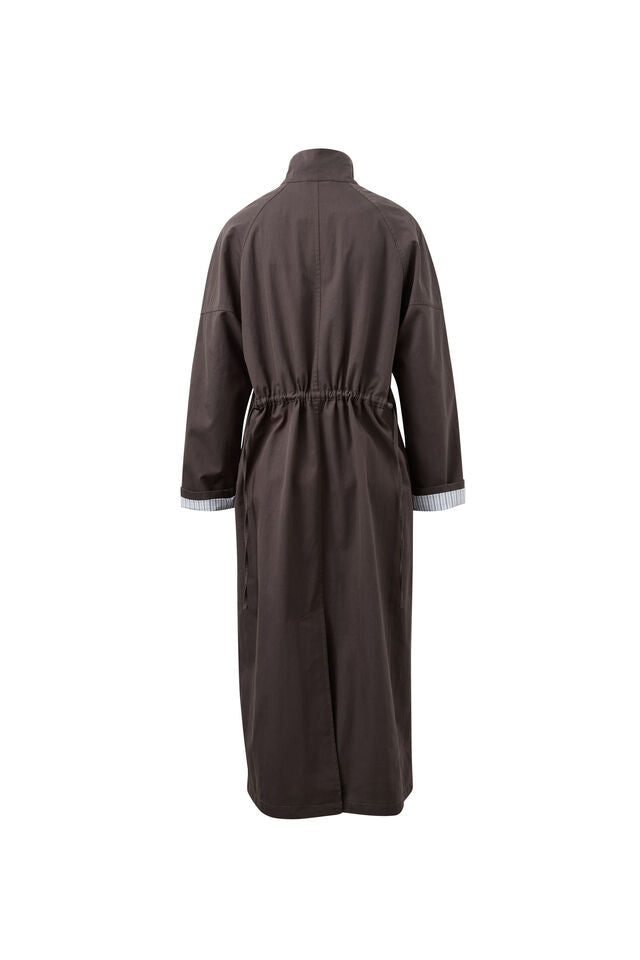 Rowan Longline Jacket - Tobacco Brown. Ceres Life