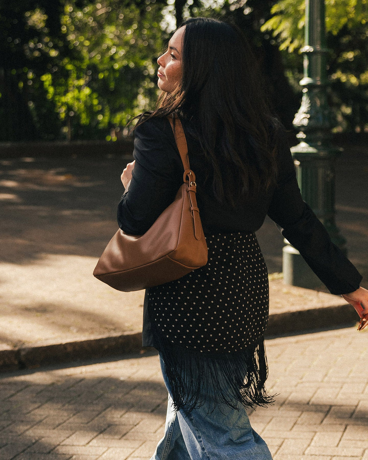 Roxanne Shoulder Bag - Toffee. Louenhide