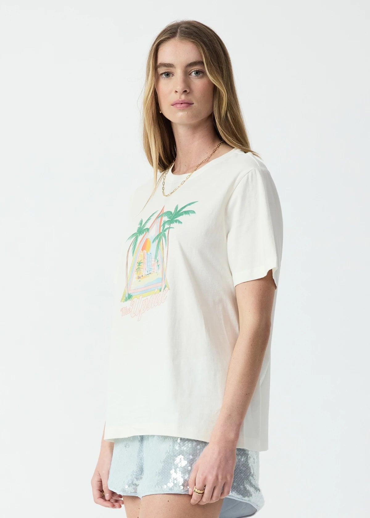 Royal Palm Jodhi Tee - Coconut