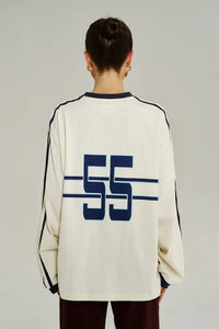 Bleu 55 LS  Tee - Vintage White