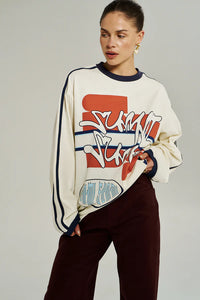 Bleu 55 LS  Tee - Vintage White