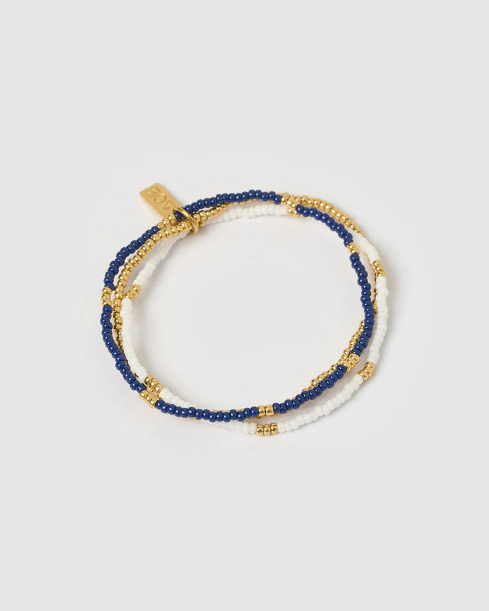 Sunny Bracelet Set - Navy