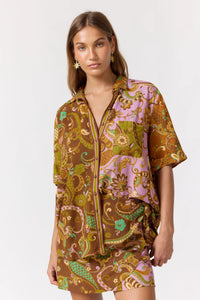 Sami Shirt - Mulberry. Nine Live Bazaar