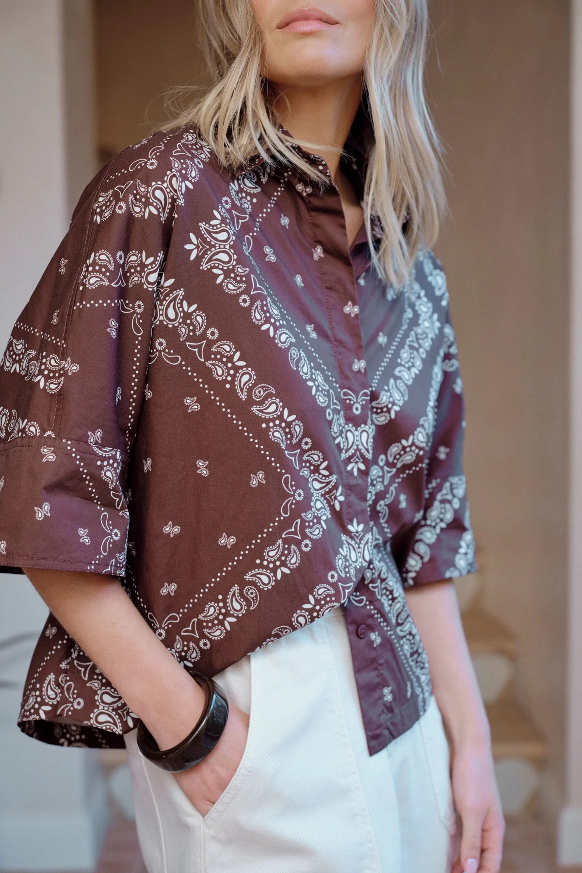 Sarah Boxy Shirt - Bandana