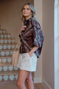 Sarah Boxy Shirt - Bandana