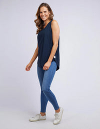 Scoop Tank - Navy. Foxwood