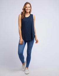 Scoop Tank - Navy. Foxwood