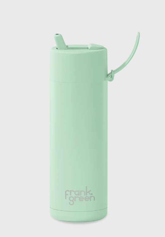 Ceramic Reusable Bottle with Flip Straw Lid 20oz Stainless Steel - Mint Gelato
