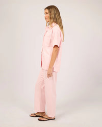 Simi Denim Shirt - Pink. All About Eve