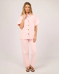 Simi Denim Shirt - Pink. All About Eve
