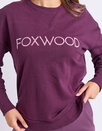 Simplified Metallic Crew - Plum. Foxwood