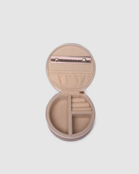 Sisco Stripe Jewellery Box - Pink/Choc
