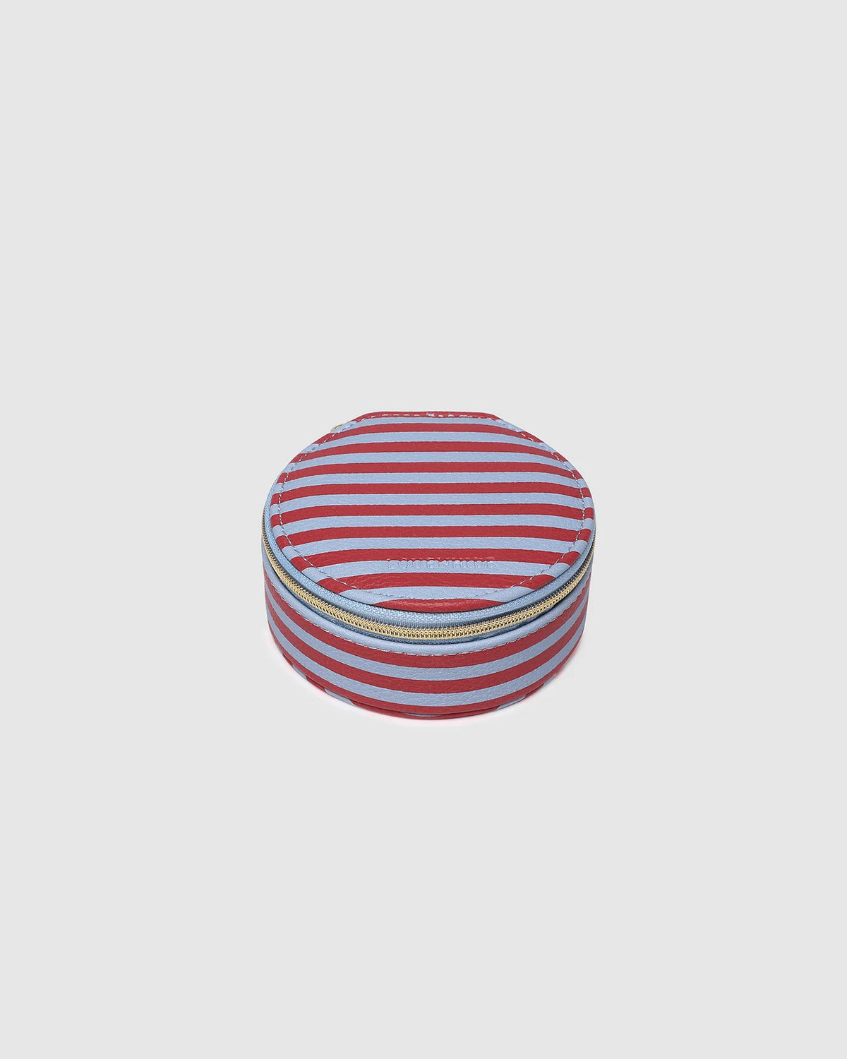 Sisco Stripe Jewellery Box - Red/Sky Blue