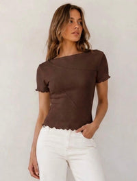 Sita Short Sleeve Tee - Choc. Sare Store