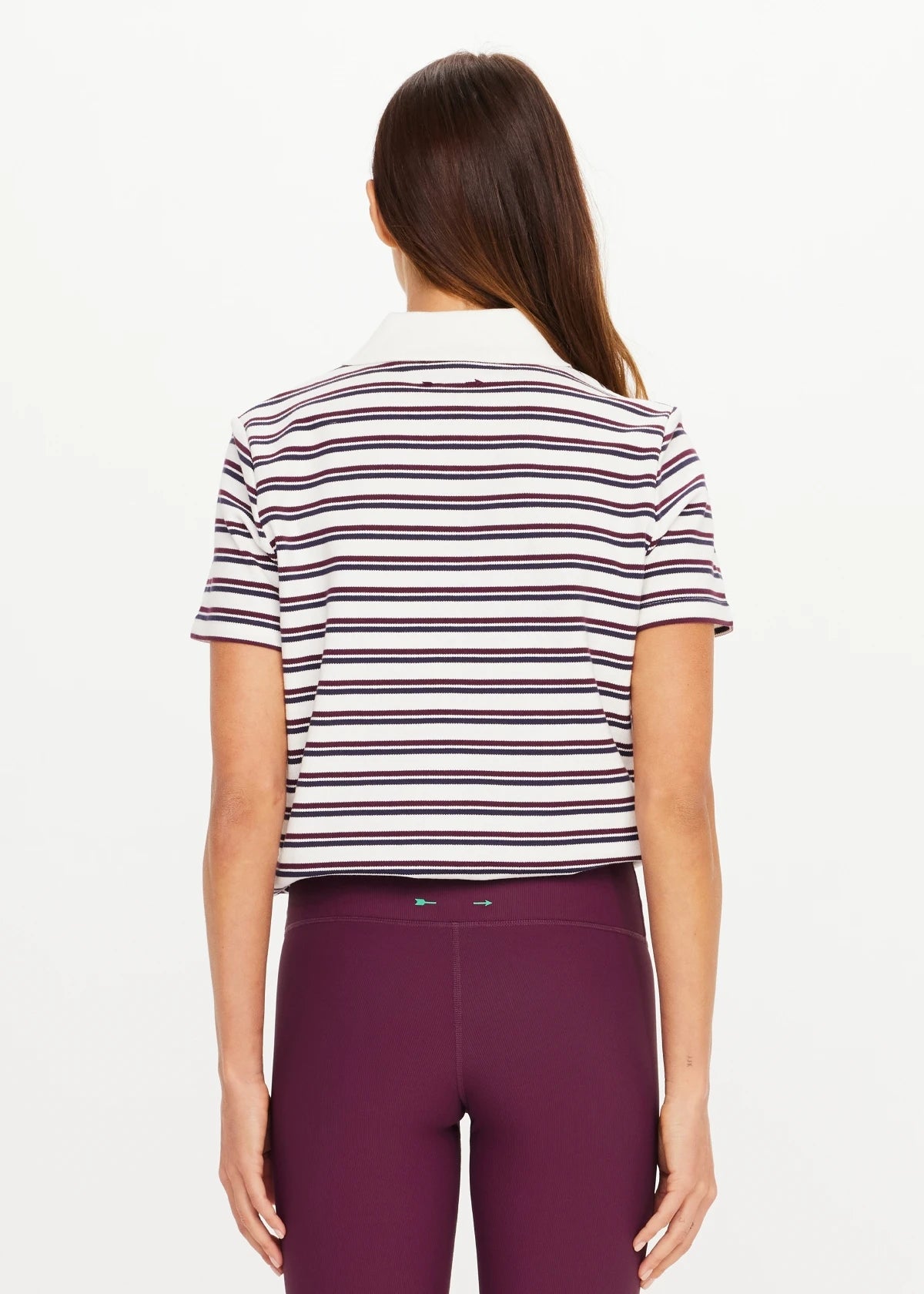 Sophie Cropped Polo - Shirt. The Upside