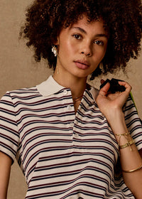 Sophie Cropped Polo - Shirt. The Upside
