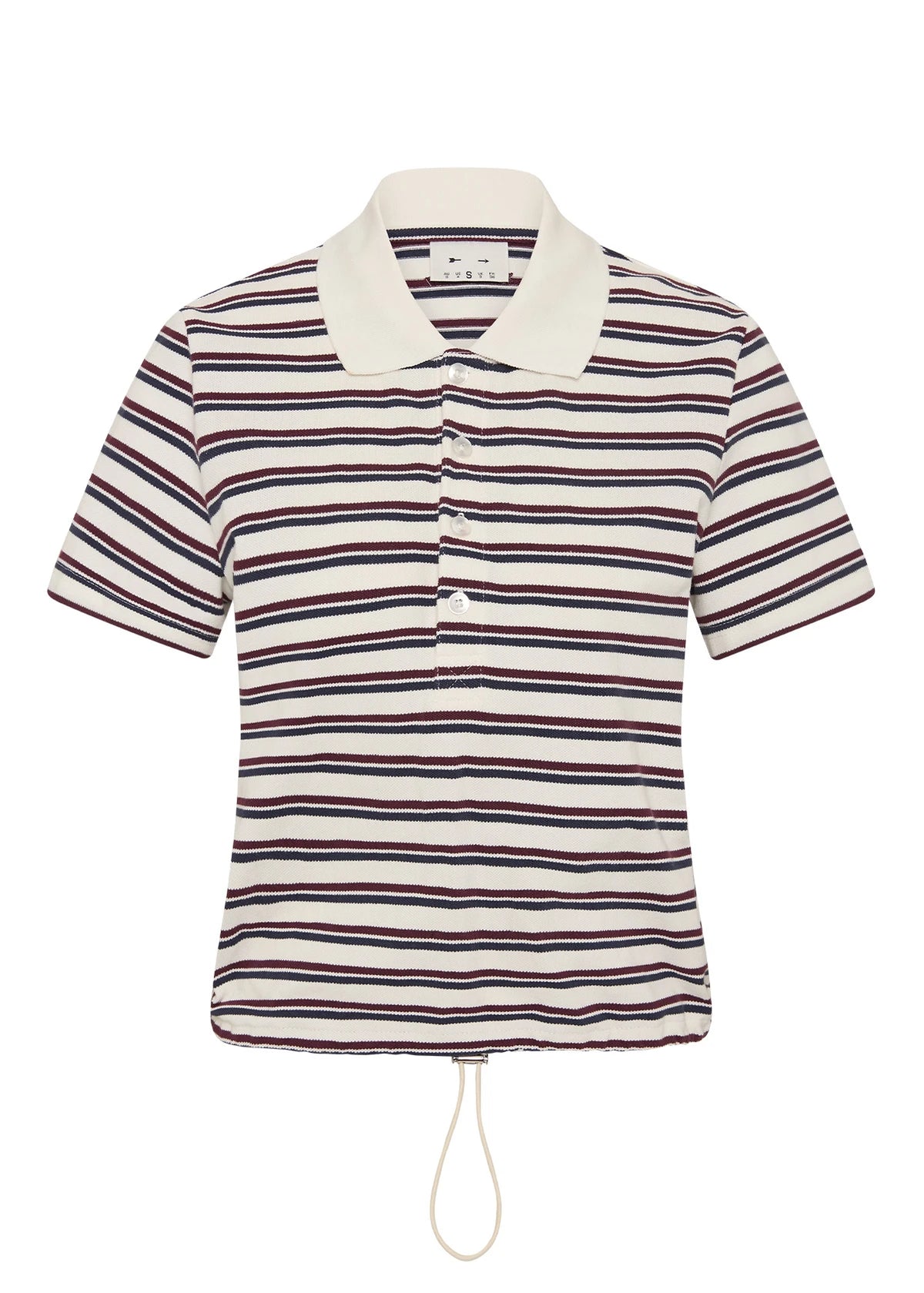 Sophie Cropped Polo - Shirt. The Upside