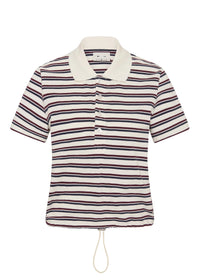 Sophie Cropped Polo - Shirt. The Upside