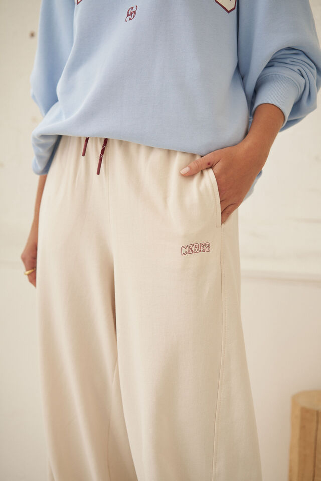 Sophie Relaxed Terry Trackpant - Buff. Ceres Life