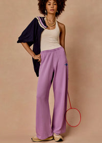 Soul Cal Wide Leg Track Pant - Violet. The Upside