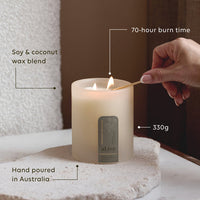 Soy Candle - Willow Gum & Lemon Myrtle. Al.ive Body