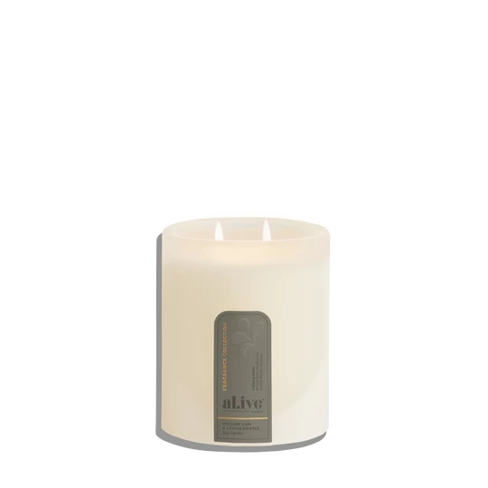 Soy Candle - Willow Gum & Lemon Myrtle. Al.ive Body