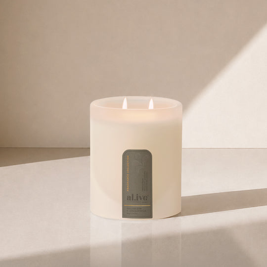 Soy Candle - Willow Gum & Lemon Myrtle. Al.ive Body