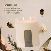 Soy Candle - Willow Gum & Lemon Myrtle. Al.ive Body