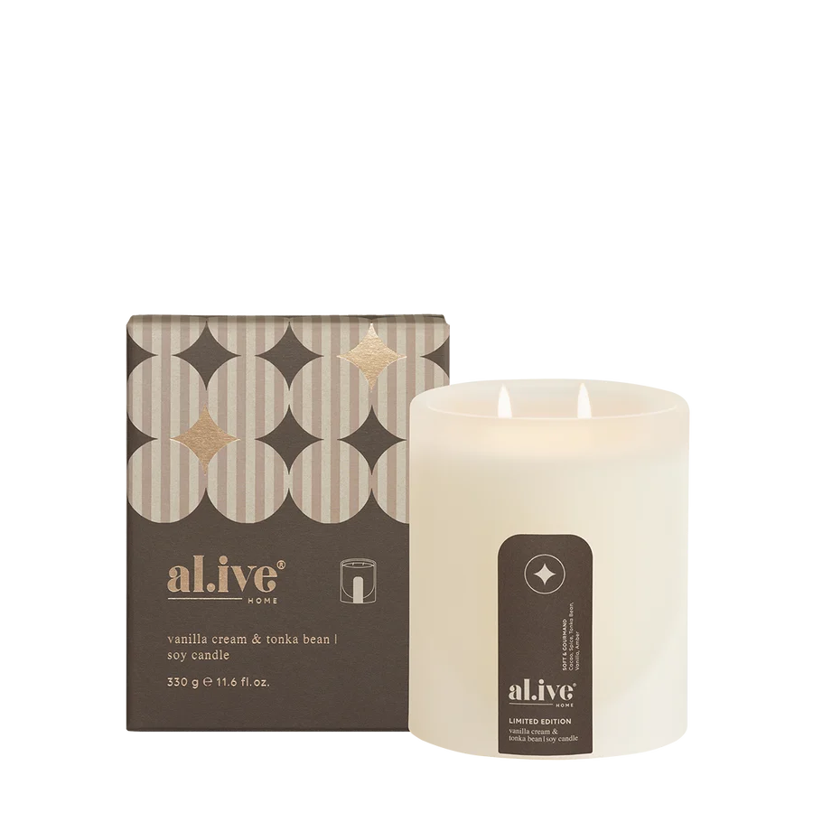 Soy Candle – Vanilla Cream and Tonka Bean