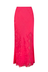 Boudoir Bias Skirt - Fuchsia - Pink