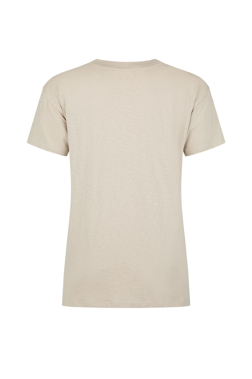 Coco Cantina Biker Tee - Taupe