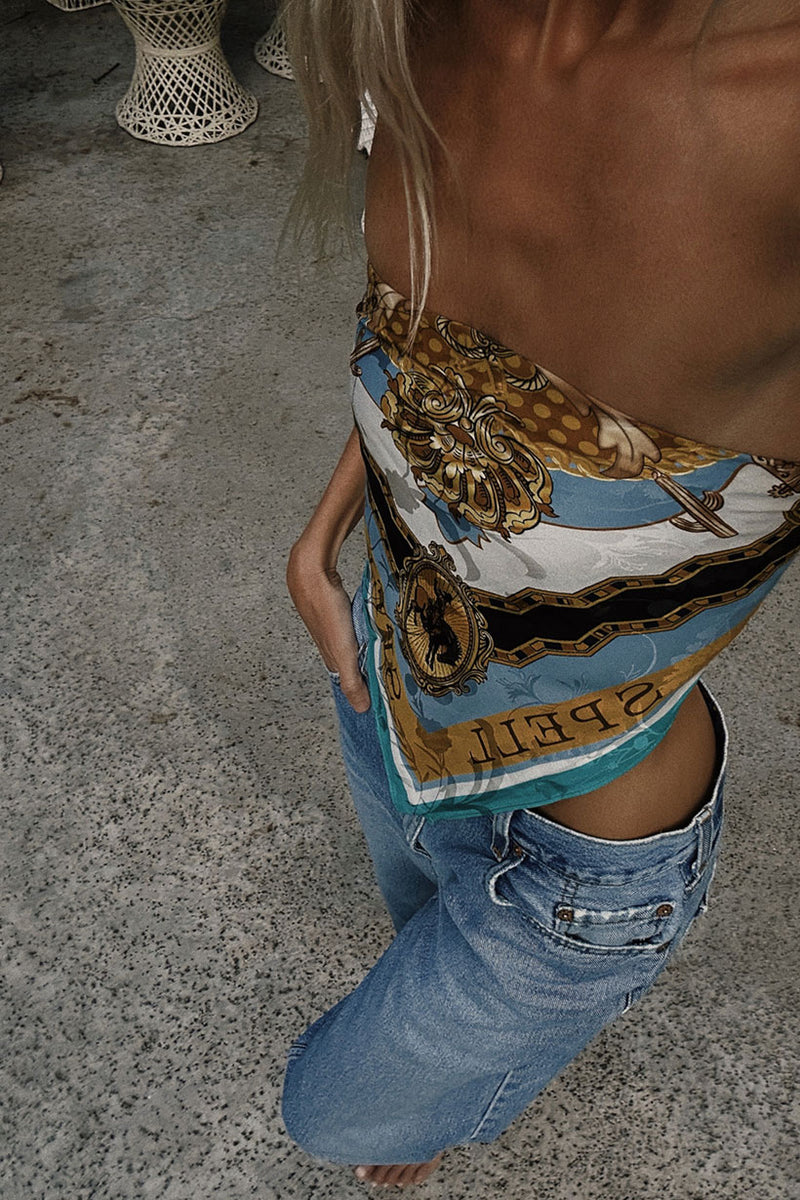 Lovers & Dreamers Head Scarf - Gold