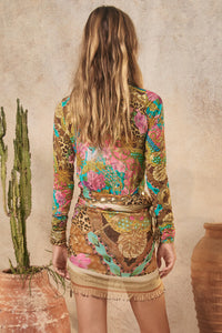 Lovers & Dreamers Mesh Long Sleeve Top - Cosmos Pink