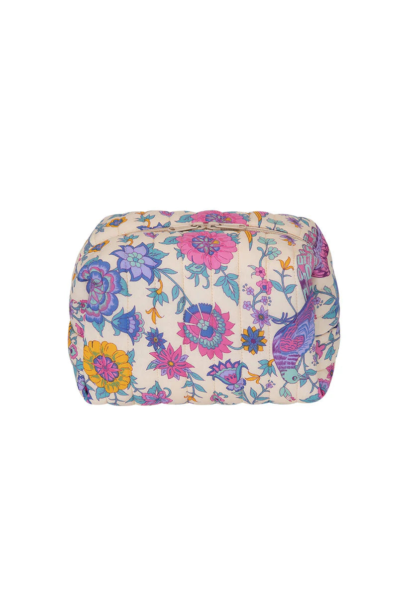 Renew Quilted Medium Make Up Bag - Lovebird/Chamomile