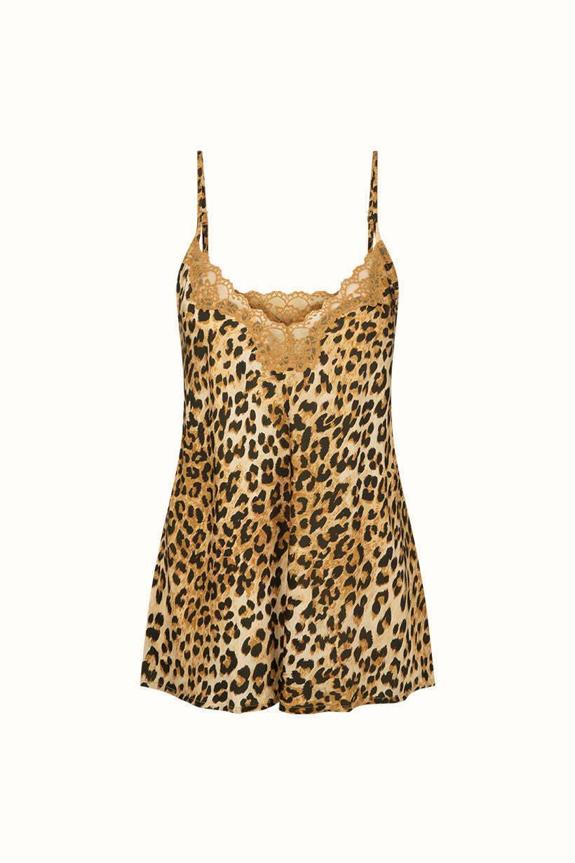 Samantha Bias Cami - Vintage Leopard