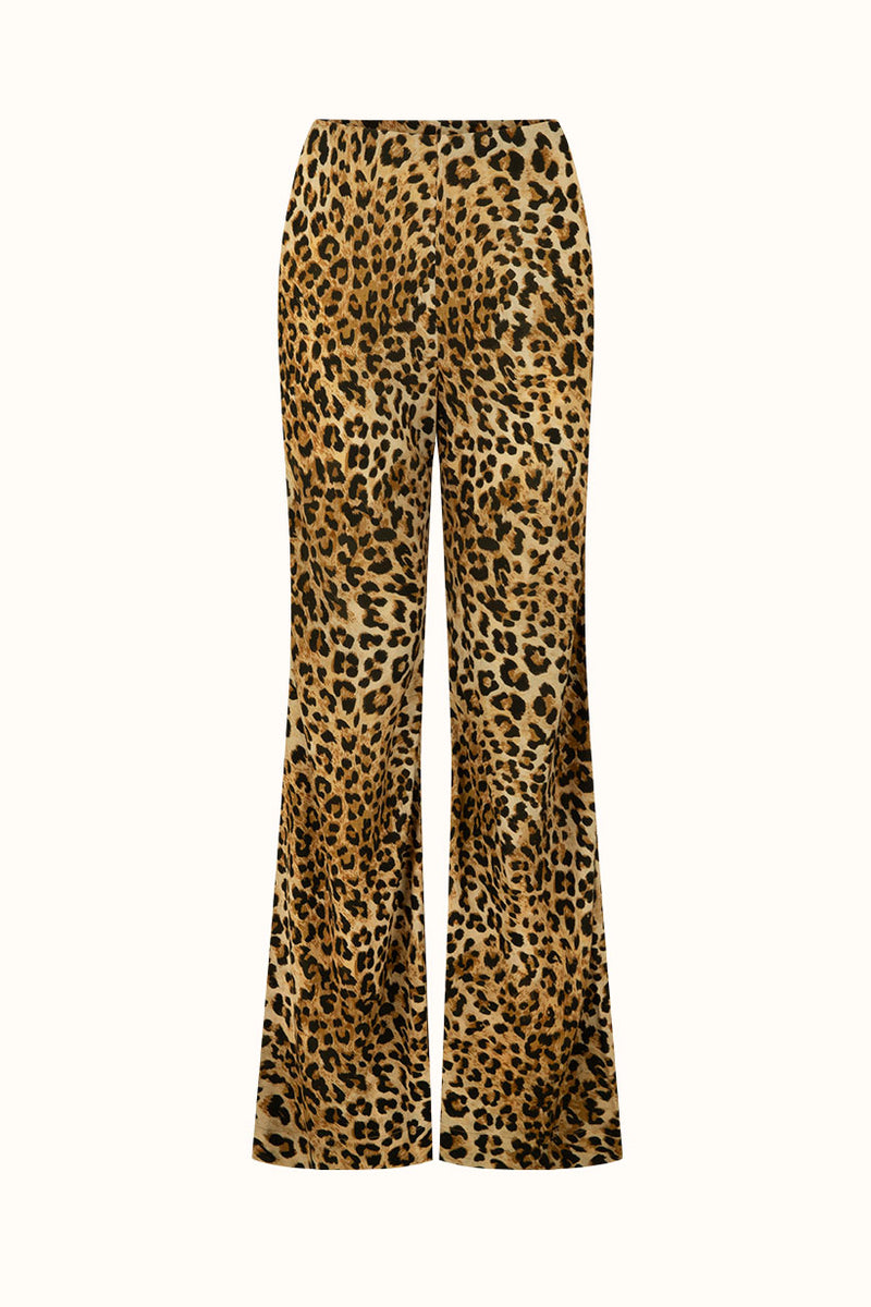 Samantha Bias Pant - Vintage Leopard