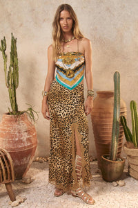 Spell Samantha Bias Skirt - Vintage Leopard