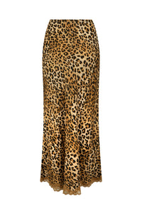 Spell Samantha Bias Skirt - Vintage Leopard
