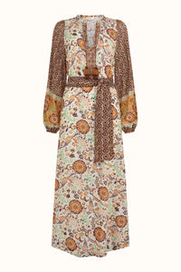 Sannah Boho Maxi Dress - Golden Ochre