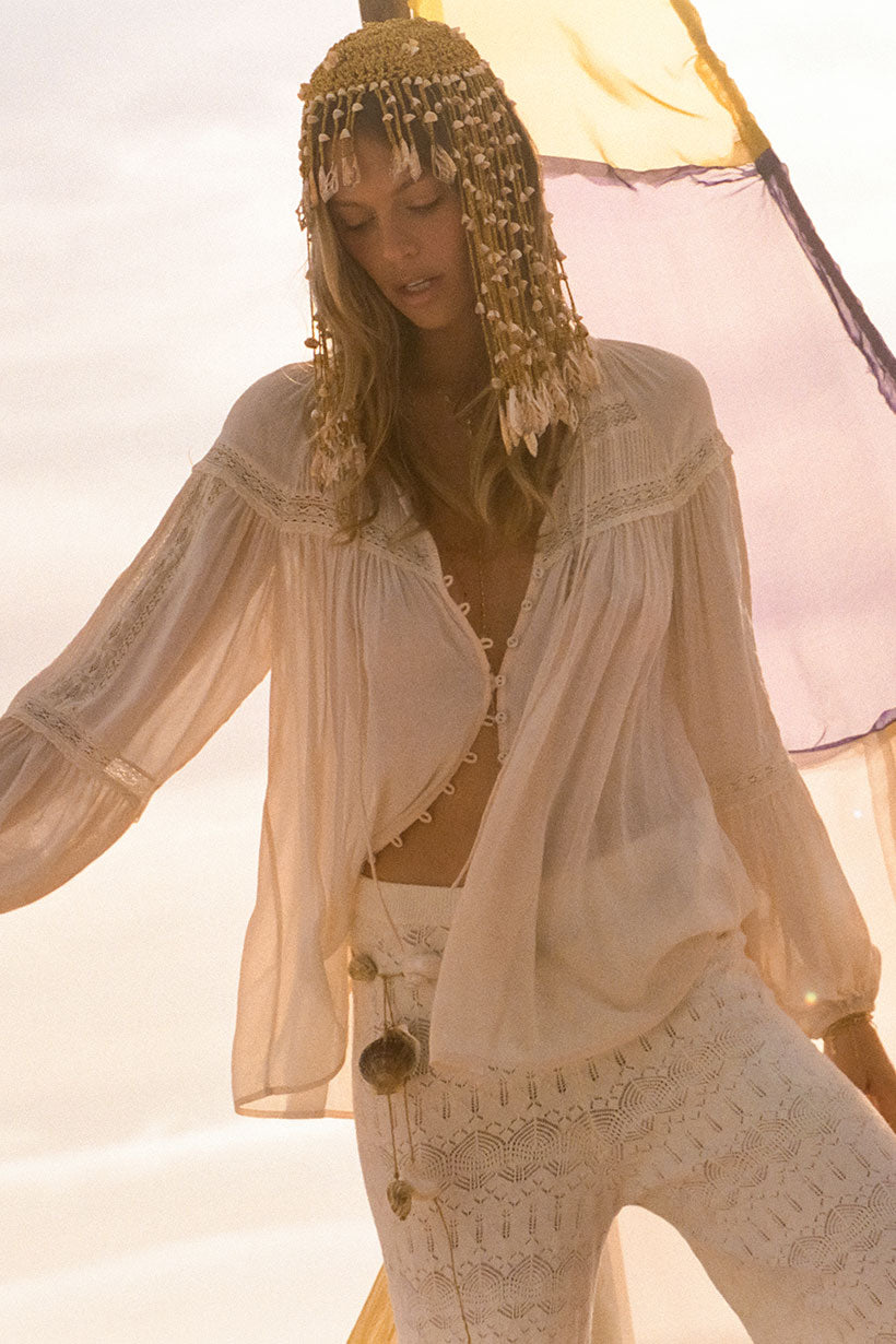 Teodora Blouse - White Smoke