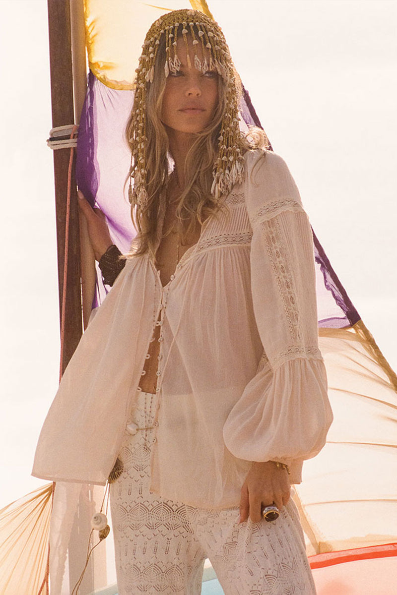 Teodora Blouse - White Smoke