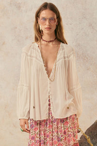 Teodora Blouse - White Smoke