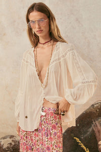 Teodora Blouse - White Smoke