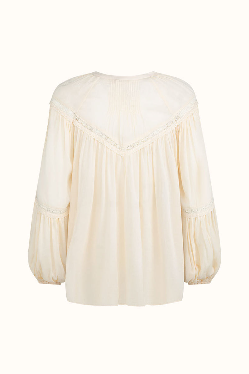 Teodora Blouse - White Smoke