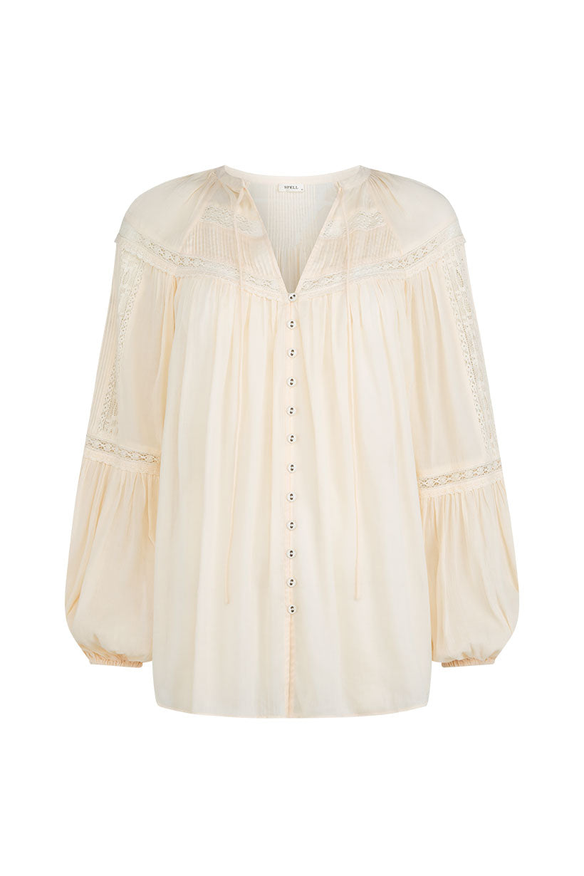 Teodora Blouse - White Smoke