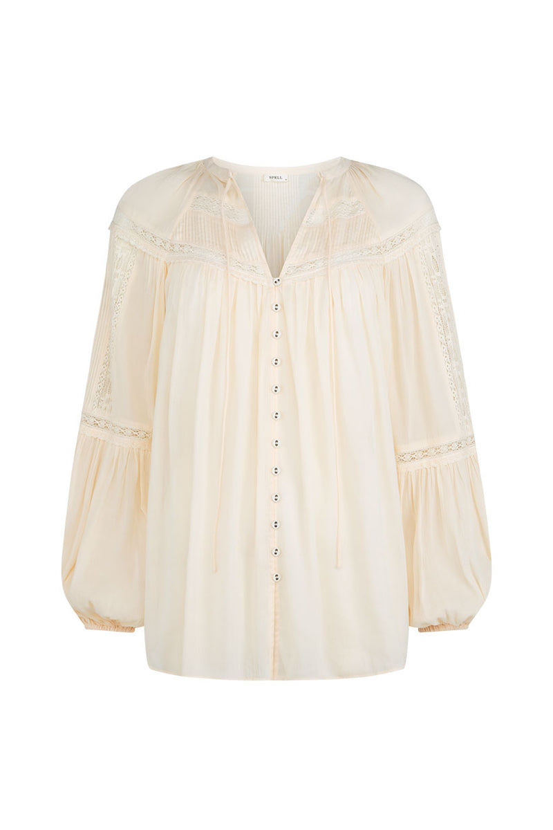 Teodora Blouse - White Smoke