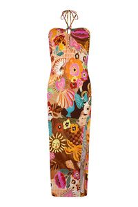 Birth of Venus Strapless Dress - Caramel